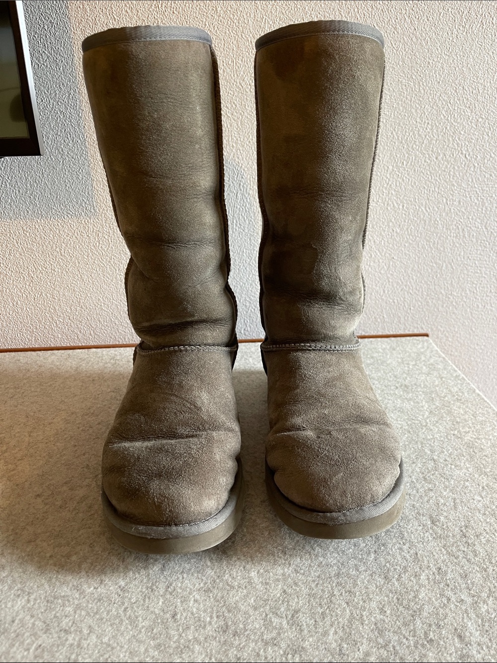 UGG Tall Suede Winter Boots - Gray